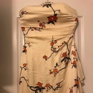 Kay Unger Silk Strapless Cocktail Wedding Dress 8